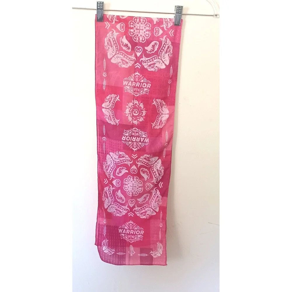 Ford Warrior in Pink Scarf Women OS Pink Paisley Graphic Bandana Western Cowgirl